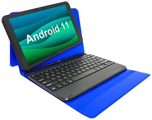 Visual Land Prestige Elite 10QH 10.1" HD Tablet 32GB Storage 2GB Memory with Detachable Docking Keyboard Case - Blue