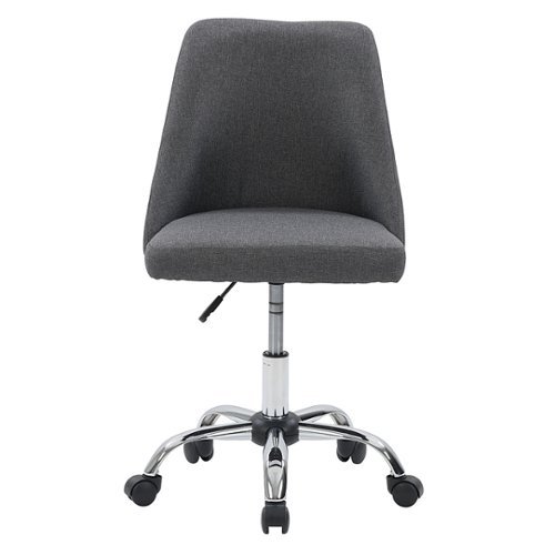 

CorLiving - Marlowe Upholstered Armless Task Chair - Dark Grey