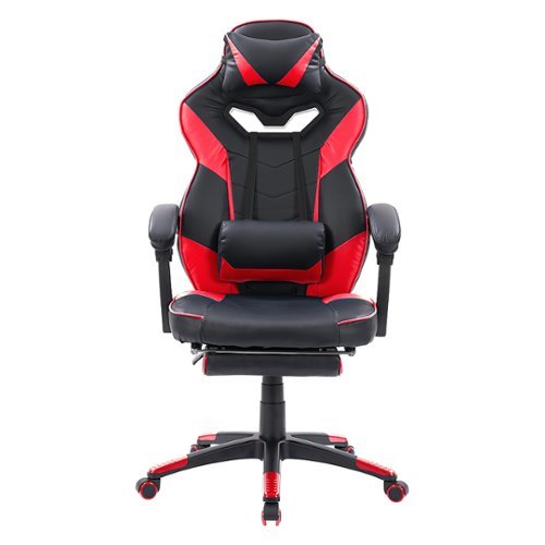 

CorLiving - Doom Gaming Chair - Black and Red