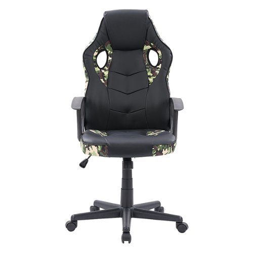 CorLiving - Mad Dog Gaming Chair - Black and Camo