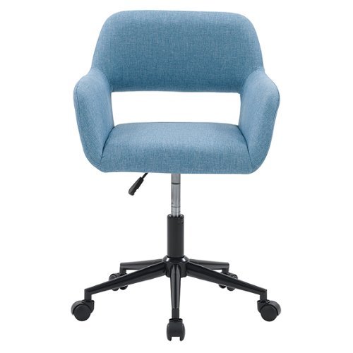

CorLiving - Marlowe Upholstered Task Chair - Light Blue