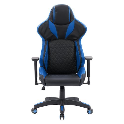 CorLiving - Nightshade Gaming Chair - Black and Blue