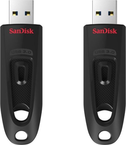 SanDisk - Ultra 64GB USB 3.0 Flash Drive with Hardware Encryption (2-Pack) - Black