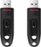 SanDisk - Ultra 64GB USB 3.0 Flash Drive with Hardware Encryption (2-Pack) - Black-Front_Standard