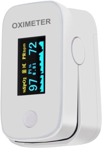NuvoMed - Audible Fingertip Oled Pulse Oximeter - White