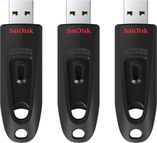 SanDisk - Ultra 32GB USB 3.0 Flash Drive with Hardware Encryption (3-Pack) - Black