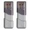 PNY - Turbo Attaché 3 128GB USB 3.0 Type A Flash Drive, 2-Pack - Silver-Front_Standard