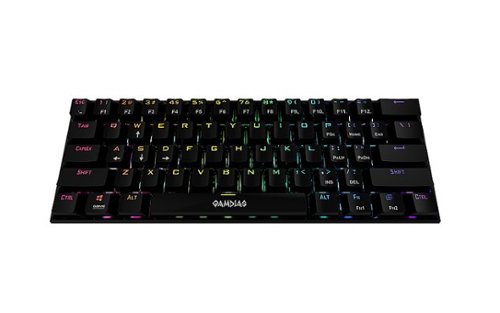 GAMDIAS GD-HERMES E3 60% RGB Wired BLUE Switch Mechanical Keyboard - Black WORLDWIDE DELIVERY