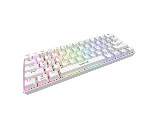 GAMDIAS GD-HERMES E3 60% RGB Wired BLUE Switch Mechanical Keyboard - White HOW TO BUY