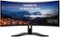 GIGABYTE - G34WQC A 34" LED Curved WQHD FreeSync Premium Gaming Monitor with HDR (HDMI, DisplayPort, USB) - Black-Front_Standard