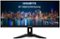 GIGABYTE - M34WQ 34" LED WQHD FreeSync Premium IPS Gaming Monitor with HDR (HDMI, DisplayPort, USB) - Black-Front_Standard