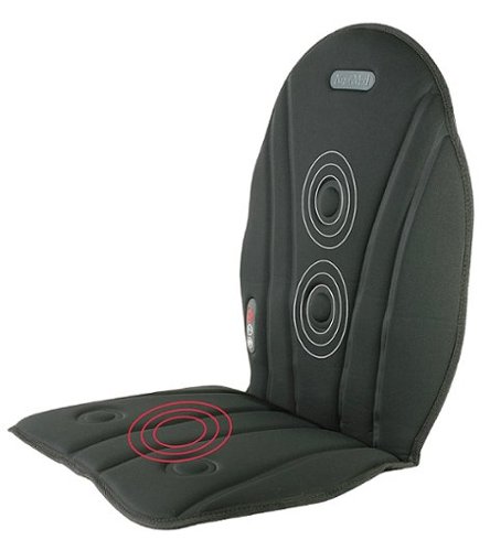 NuvoMed Heating and Vibrating Seat Cushion Massager - Black GLOBAL SHIPPING