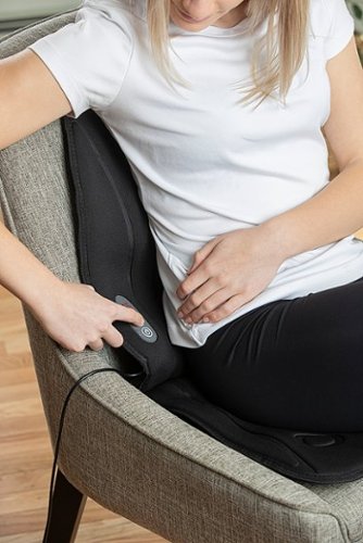 NuvoMed Heating and Vibrating Seat Cushion Massager - Black BUY IN EUROPE
