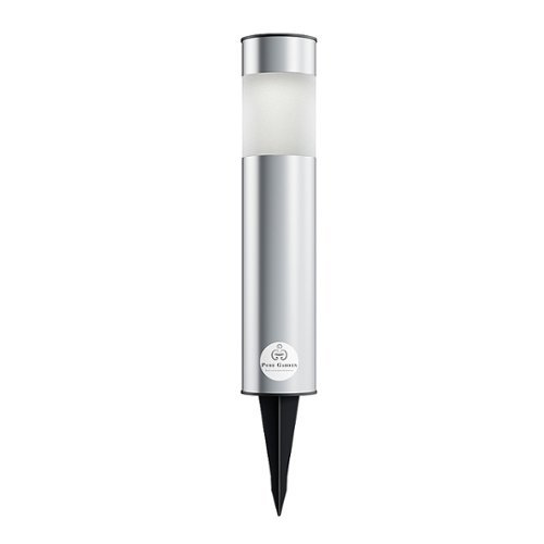 Nature Spring Bollard Solar Outdoor Path Lights (Set of 6) - Brushed Aluminum SHOP ONLINE