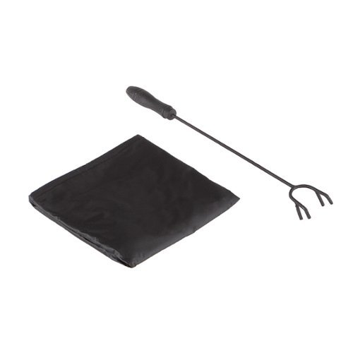 Nature Spring - Round Steel Wood Burning Fire Pit with Bear Cutouts - Antique Gold-Alt_View_Standard_18 