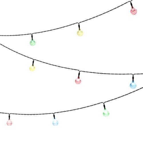 Nature Spring 22-Foot Solar Outdoor Globe LED String Lights - Multi-Color HOW TO BUY