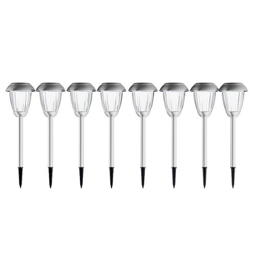 Nature Spring Solar Path Lights (Set of 8) - Gunmetal HOW TO BUY