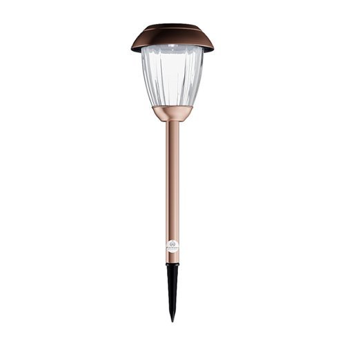 Nature Spring Solar Powered Lantern with LED Flickering Candle - Copper BUY ONLINE