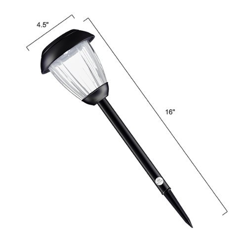 Nature Spring Outdoor Lights Set of 8 - Black WORLDWIDE DELIVERY