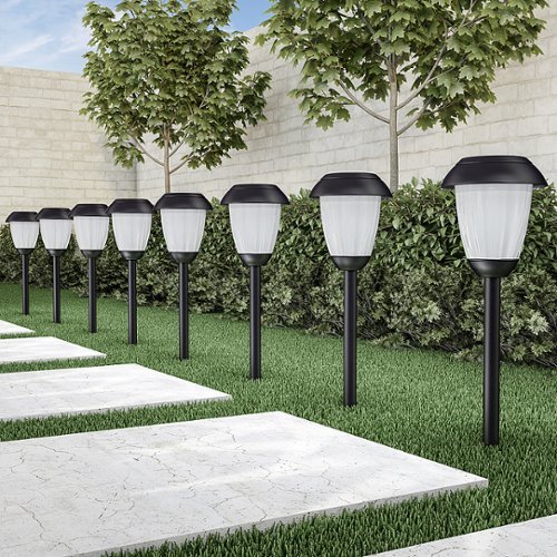 Nature Spring Outdoor Lights Set of 8 - Black HOW TO BUY