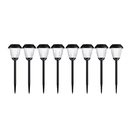 Nature Spring Outdoor Lights Set of 8 - Black WHERE TO BUY