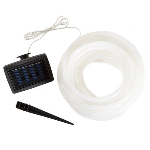 Nature Spring 32-Foot Solar Powered Rope Lights - White WORLDWIDE DELIVERY