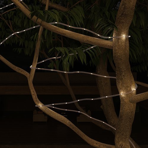 Nature Spring 38-Foot Outdoor Solar Rope Light - Warm White GLOBAL SHIPPING