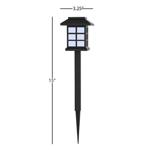 Nature Spring Outdoor Lights Set of 6 - Black WORLDWIDE DELIVERY