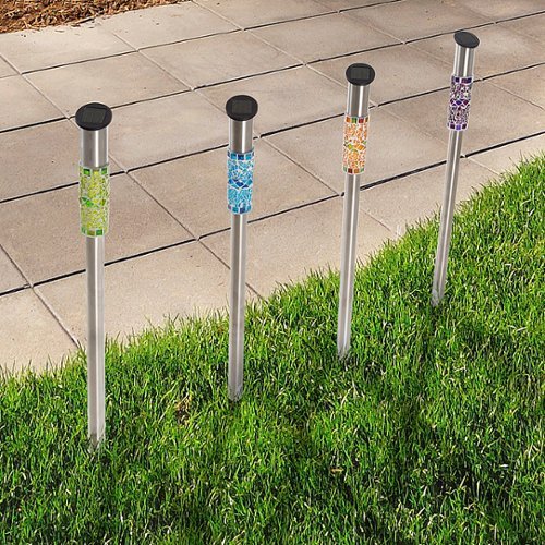 Nature Spring Solar Outdoor LED Light Set of 4 - mosaic WORLDWIDE DELIVERY