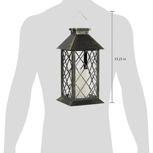 Nature Spring Solar LED Pillar Candle Lantern with Hanger - Bronze HOW TO BUY
