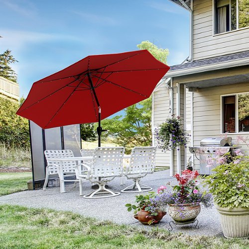 Nature Spring - 10-Foot Offset Patio Umbrella with Vertical Tilt - Crimson Red-Alt_View_Standard_17 