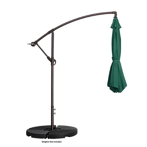 Nature Spring - 10-Foot Offset Patio Umbrella with Vertical Tilt - Green-Alt_View_Standard_18 