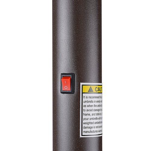 Nature Spring - 9-Foot Solar LED Lighted Patio Umbrella - Brown-Alt_View_Standard_18 