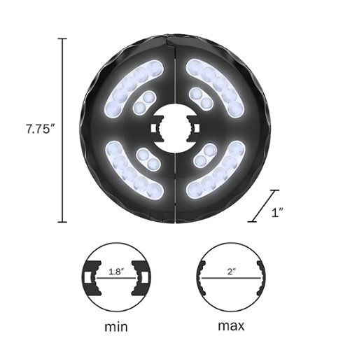 Nature Spring Rechargable Patio Umbrella Light - White WORLDWIDE DELIVERY