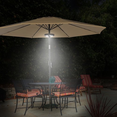 Nature Spring Rechargable Patio Umbrella Light - White HOW TO BUY