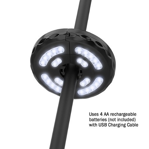 Nature Spring Rechargable Patio Umbrella Light - White WHERE TO BUY