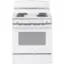 Front. GE - 5.0 Cu. Ft. Freestanding Electric Range - White.