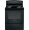 GE - 5.0 Cu. Ft. Freestanding Electric Range - Black-Front_Standard