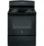 Front. GE - 5.0 Cu. Ft. Freestanding Electric Range - Black.