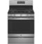 GE - 5.0 Cu. Ft. Freestanding Gas Range with Self-cleaning and Power Boil Burner - Stainless Steel-Front_Standard