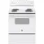Front. GE - 5.0 Cu. Ft. Freestanding Electric Range - White.
