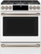 Café - 5.6 Cu. Ft. Slide-In Gas Convection Range, Customizable - Matte White-Front_Standard
