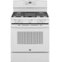 GE - 5.0 Cu. Ft. Freestanding Gas Convection Range with Self-Steam Cleaning and No-Preheat Air Fry - White-Front_Standard
