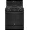 GE - 5.0 Cu. Ft. Freestanding Gas Range with Self-cleaning and Power Boil Burner - Black on Black-Front_Standard