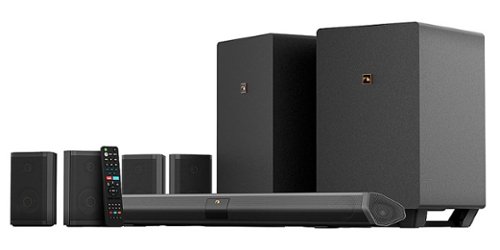Nakamichi - Shockwafe 9.2.4Ch 1300W Soundbar System with Dual 10” Wireless Subwoofers, Dolby Atmos, eARC and SSE MAX - Black