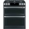 Café - 7 Cu. Ft. Self-Cleaning Slide-In Double Oven Dual Fuel Convection Range - Matte Black-Front_Standard