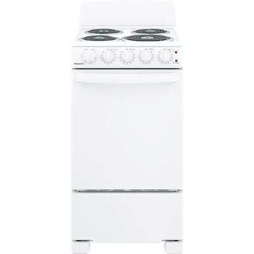 Front. Hotpoint - 2.3 Cu. Ft. Freestanding Electric Range - White.