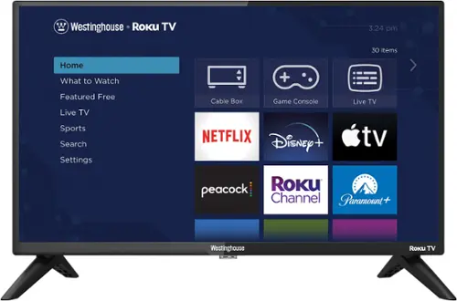 Front. Westinghouse - 24" HD Smart Roku TV - Black.