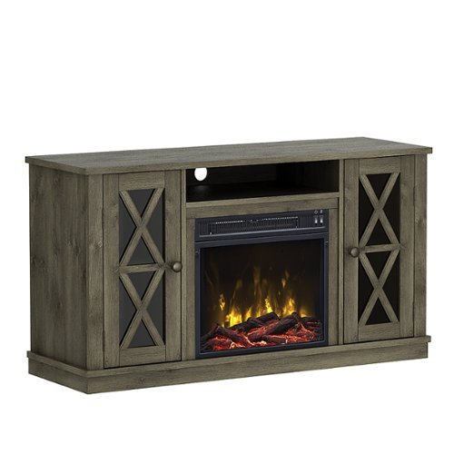UPC 611768101382 product image for Twin Star Home - TV Stand with electric fireplace for TVs up to 55
