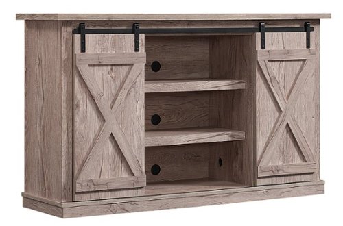 

Twin Star Home - Cottonwood TV Stand for TVs up to 60 inches with Sliding Barn Doors - Ashland Pine